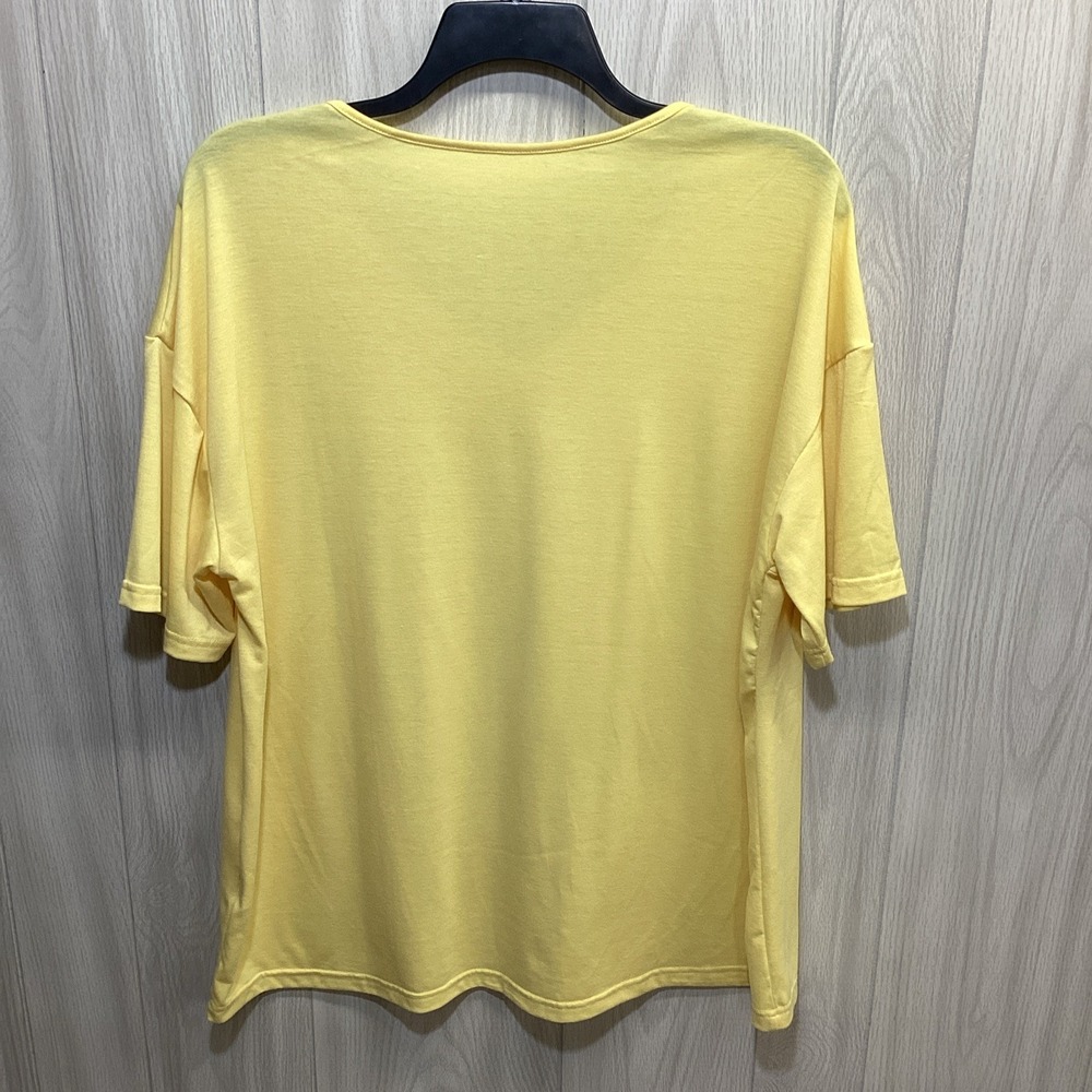 UNBRANDED Women's (Size 2XL) Short Sleeve V-Neck Shirt Stretch 44J - Picture 2 of 4